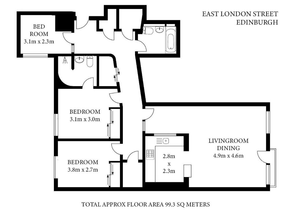 The East London Residence Эдинбург Экстерьер фото